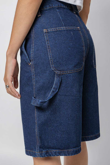 Kaotiko Carpenter Denim Bermuda Shorts