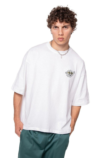 Kaotiko Life Is Short Organic Cotton T-shirt White