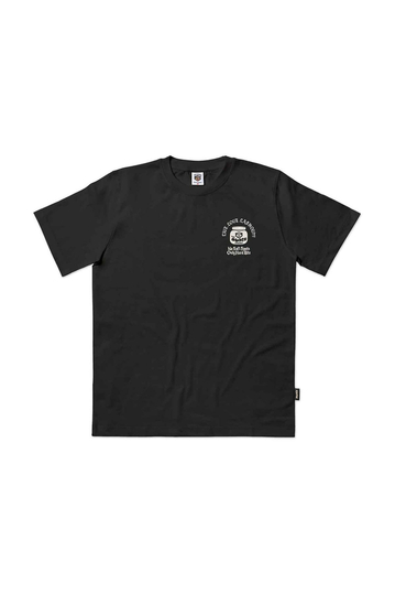 The Dudes Organic Cotton T-shirt Ripped Black