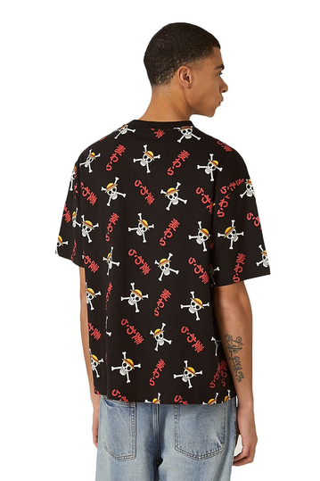 Alcott Boxy Fit T-shirt One Piece All Over Print Black