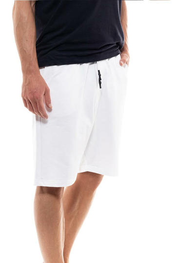 Biston ανδρική βερμούδα φούτερ λευκή
