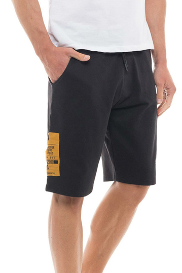 Splendid ανδρική βερμούδα φούτερ μαύρη