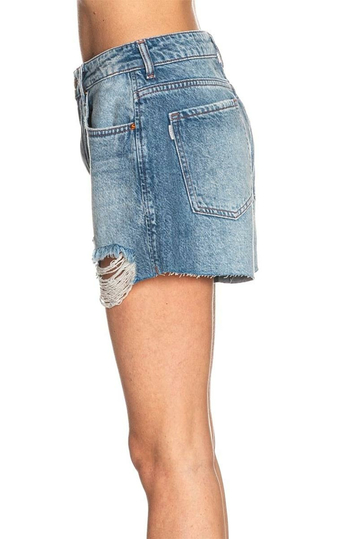 Tiffosi Babsy Distressed Denim Shorts Medium Blue