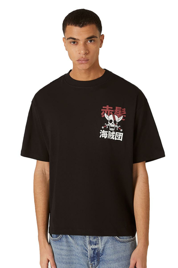 Alcott Boxy Fit T-shirt One Piece Roronoa Zoro Black