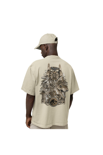 Cotton Division Oversize T-shirt Jurassic Park Gate