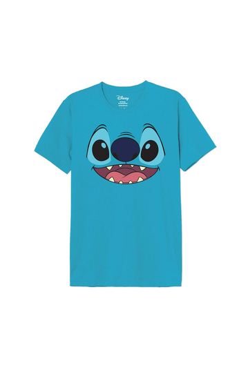 Cotton Division Disney Lilo & Stitch Smile T-shirt Blue