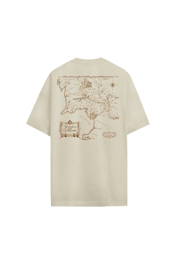 Cotton Division Oversize T-shirt The Lord Of The Rings Map