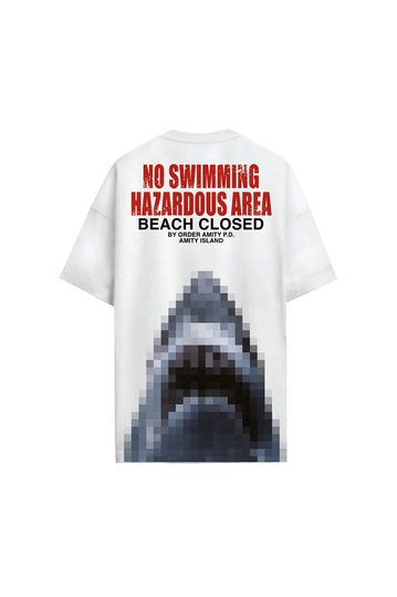 Cotton Division Oversize T-shirt Jaws Hazardous Area