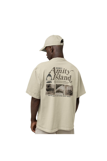 Cotton Division Oversize T-shirt Jaws Welcome To Amity Island