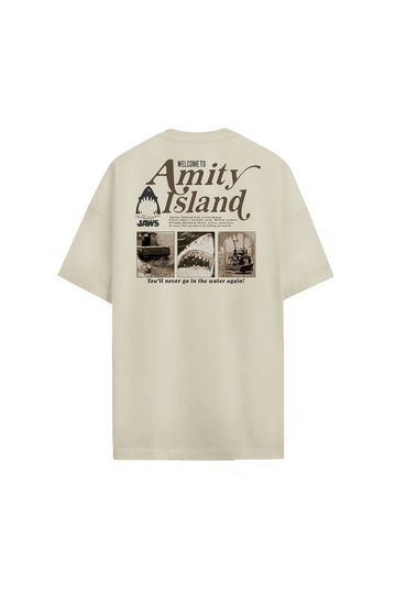 Cotton Division Oversize T-shirt Jaws Welcome To Amity Island