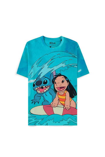 Difuzed Lilo & Stitch T-Shirt Digital Printed Surf
