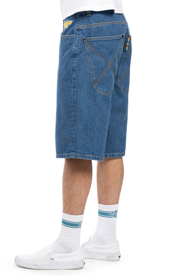 Homeboy x-tra Baggy Denim Shorts Washed Blue