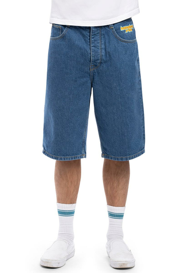 Homeboy x-tra Baggy Denim Shorts Washed Blue