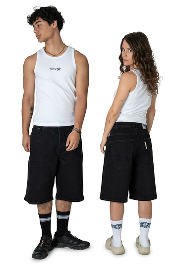 Homeboy x-tra Monster Denim Shorts Washed Black