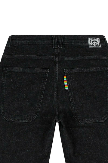 Homeboy x-tra Baggy Denim Shorts Washed Black