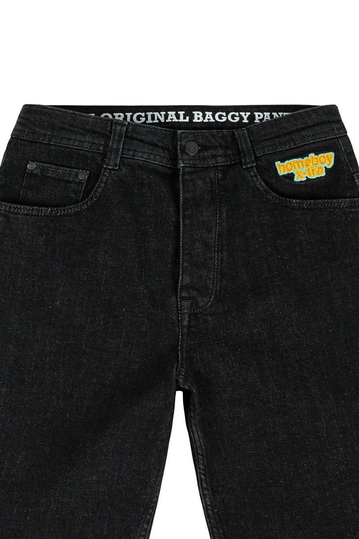 Homeboy x-tra Baggy Denim Shorts Washed Black