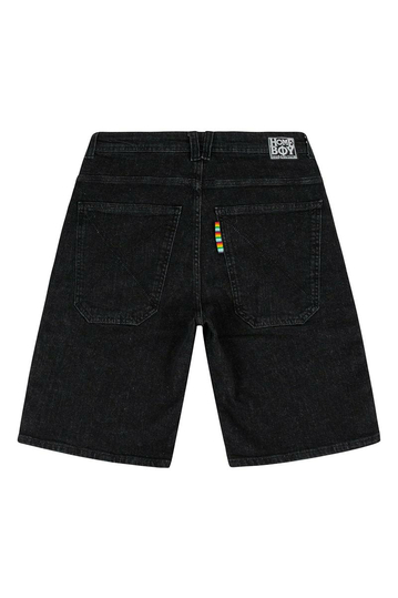 Homeboy x-tra Baggy Denim Shorts Washed Black