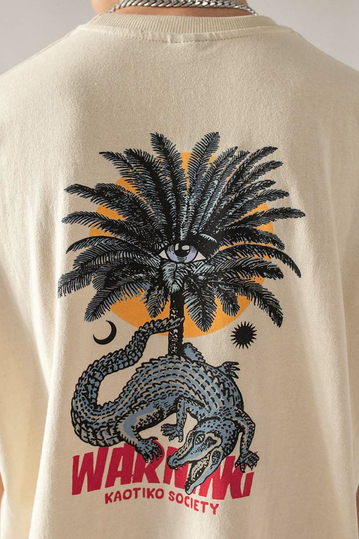 Kaotiko Warning T-shirt Stone