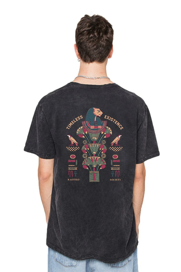 Kaotiko Timeless Existence T-shirt Washed Black
