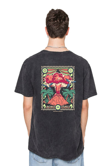Kaotiko Volcanic Symphony T-shirt Washed Black