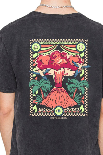 Kaotiko Volcanic Symphony T-shirt Washed Black