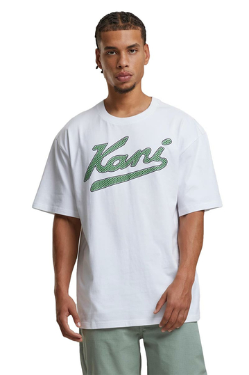 Karl Kani T-Shirt Varsity Palm Print White