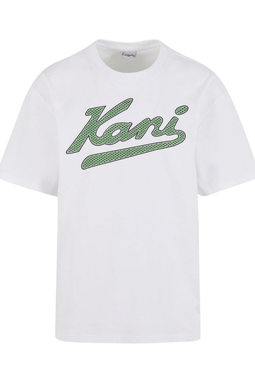 Karl Kani T-Shirt Varsity Palm Print White