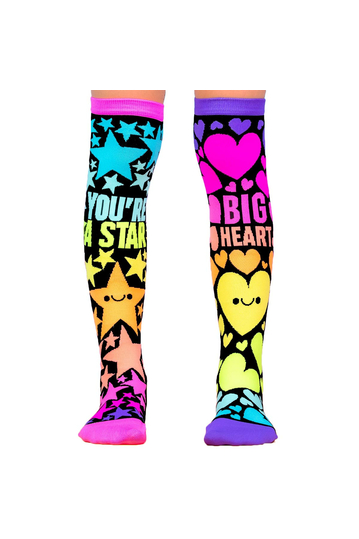 Madmia Starry Heart High Socks