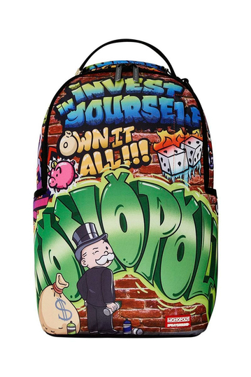Sprayground Monopoly Man Graffiti Backpack