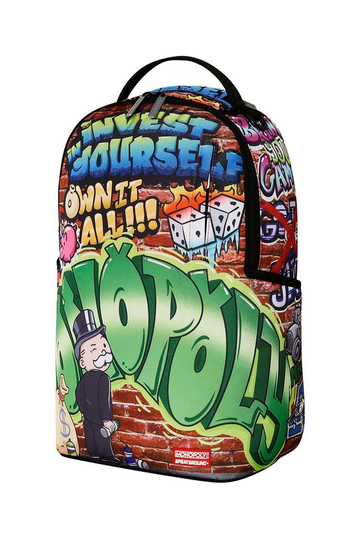Sprayground Monopoly Man Graffiti Backpack