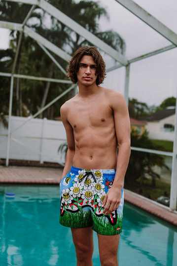 Sprayground Crazy Daisies Swim Shorts
