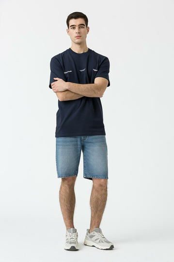 Tiffosi Regular Fit Denim Shorts Medium Blue