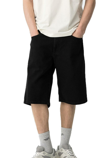 Tiffosi Baggy Denim Shorts Black