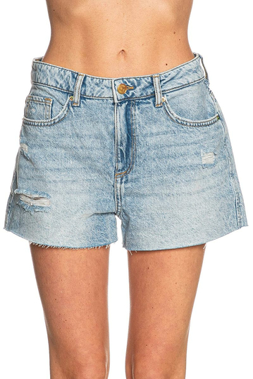 Tiffosi Babsy Distressed Denim Shorts Light Blue