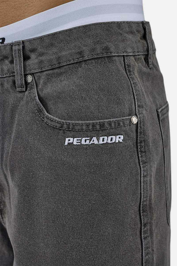 Pegador Kolar Denim Shorts Washed Grey