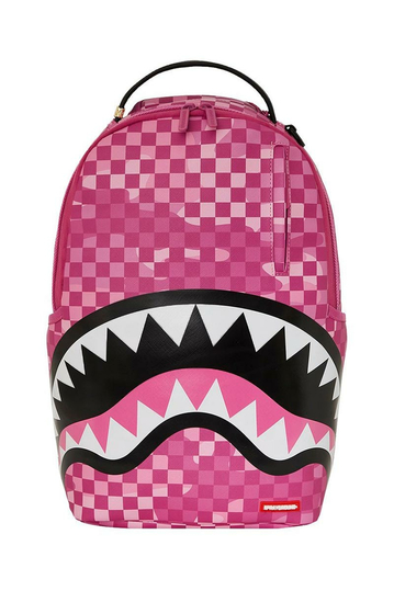 Sprayground Pink Camo Check Backpack