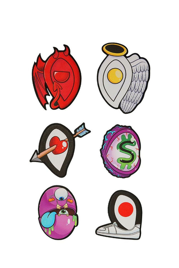 Sprayground Black Removable Eyes Backpack