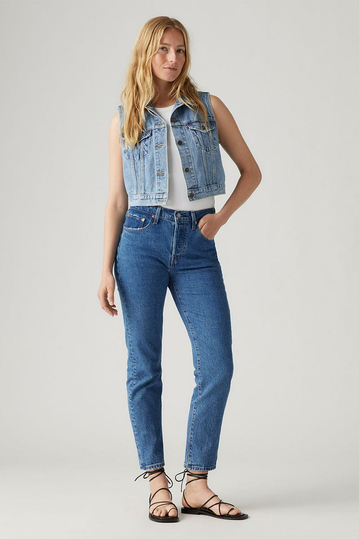 Levi's® 501® Original Cropped Jeans Jazz Pop - Blue