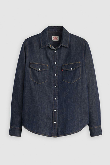 Levi's® Denim πουκάμισο Iconic Western σκούρο μπλε
