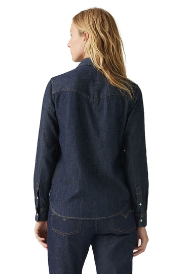 Levi's® Denim πουκάμισο Iconic Western σκούρο μπλε