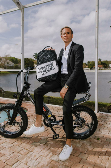 Sprayground Hello My Name Is 15 Years Quilted Backpack