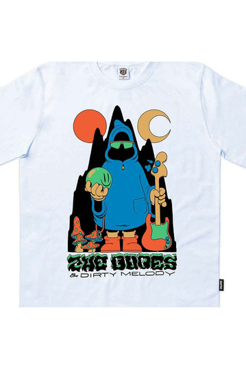 The Dudes Organic Cotton T-shirt The Bassist White