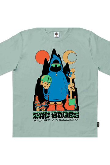 The Dudes Organic Cotton T-shirt The Bassist Aloe