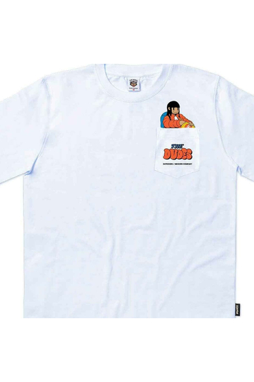 The Dudes Organic Cotton Pocket T-shirt Climber White