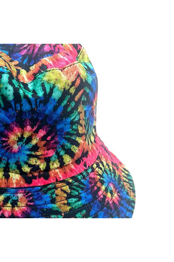 Reversible Bucket Hat Tie Dye Rose Red