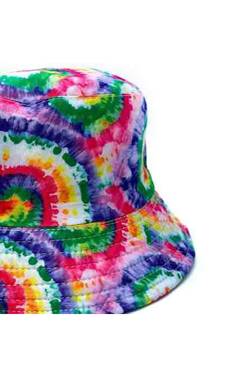 Reversible Bucket Hat Tie Dye Light Purple