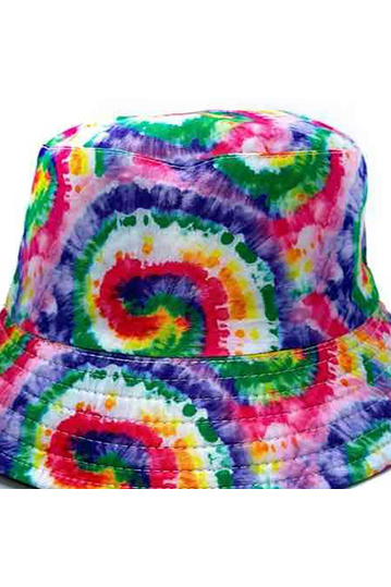 Reversible Bucket Hat Tie Dye Light Purple