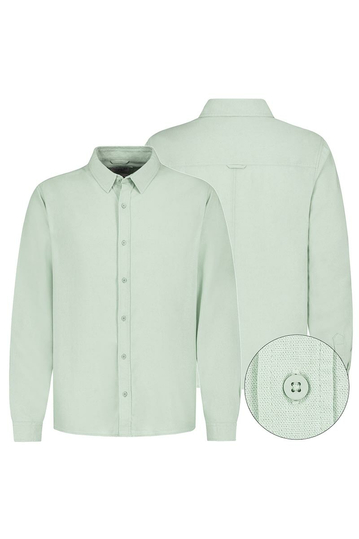 Eight2Nine Linen Blend Πουκάμισο μέντα