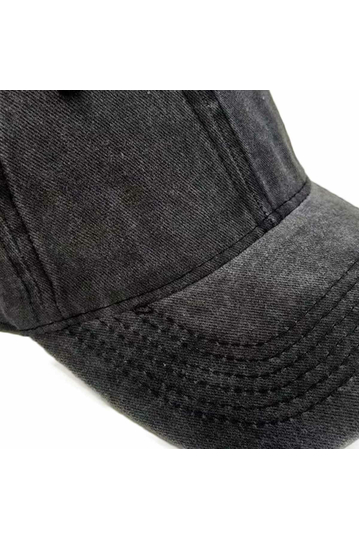 Baseball Cap Washed Black