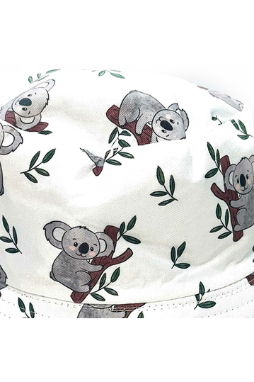 Reversible Bucket Hat Koala White